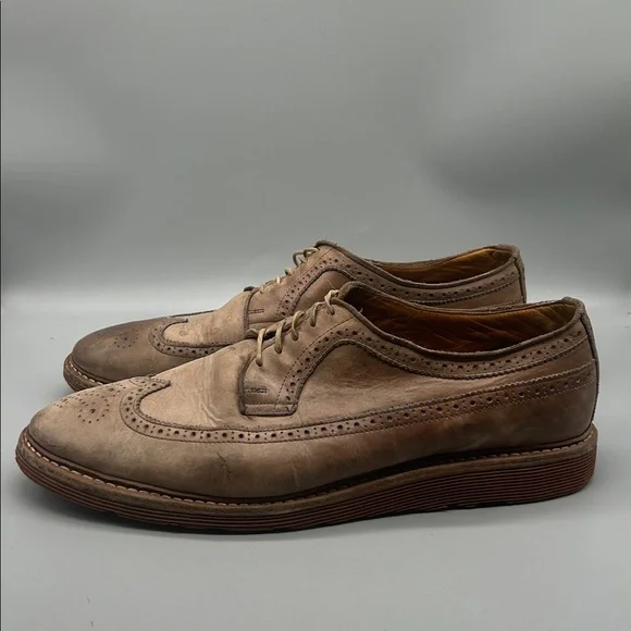 Allen Edmonds Shannon Drive Oxford Shoes Sz 15 D Longwing Tan Men's